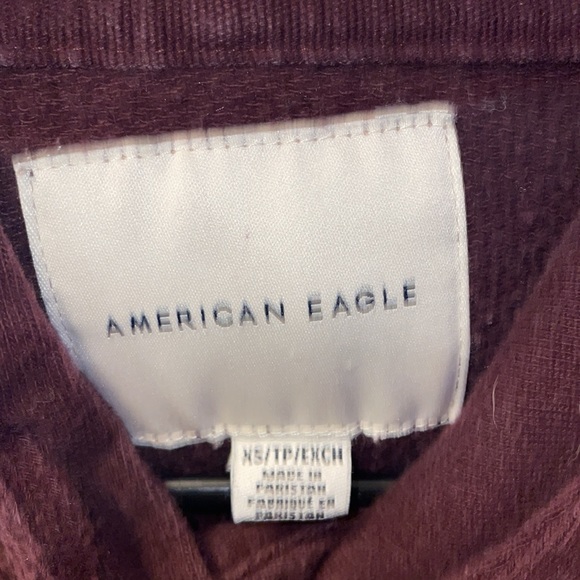 XS American Eagle Maroon Hoodie - Picture 4 of 6
